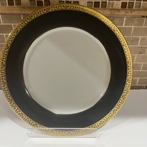 Royal Gallery, Gold Buffet 10.5 inch Blue and Gold Dinner Plate.